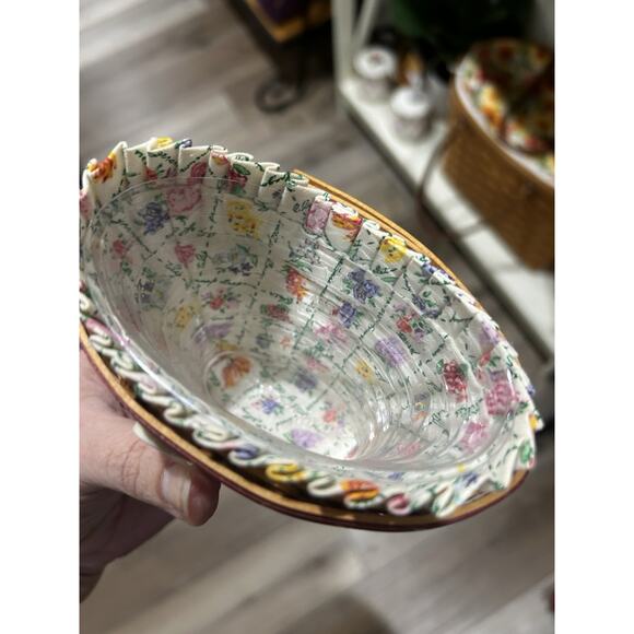 Longaberger May Series Mini Geranium Basket Combo Flowers Tie-on Collectors club - Picture 2 of 4